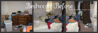 Bedroom Before Spring Cleaning