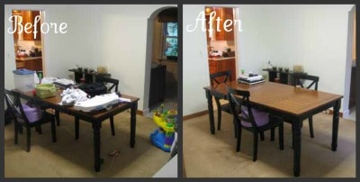 Dining Room Spring Cleaning