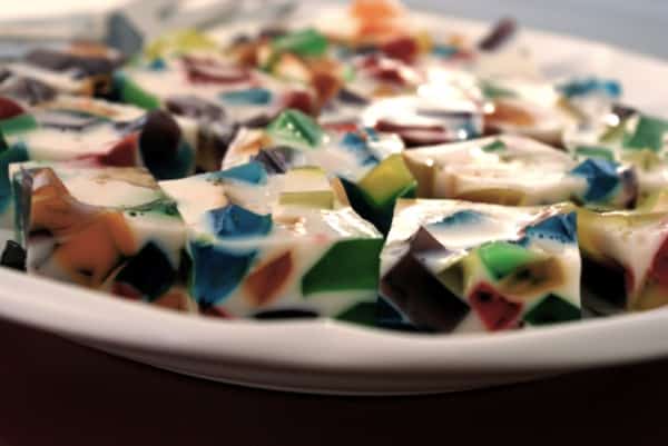 Rainbow Stained Glass Jello